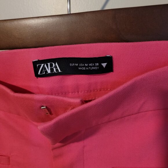 ZARA Pink High Waisted Trousers SZ M - Picture 5 of 5